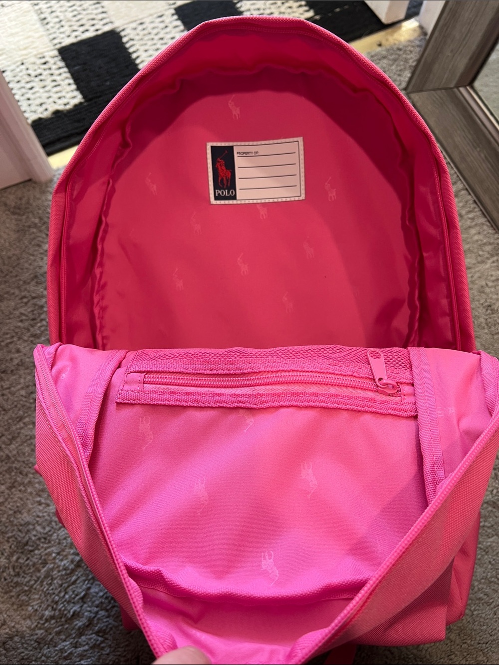 Ralph Lauren Pink polo bear  Backpack - Picture 10 of 11